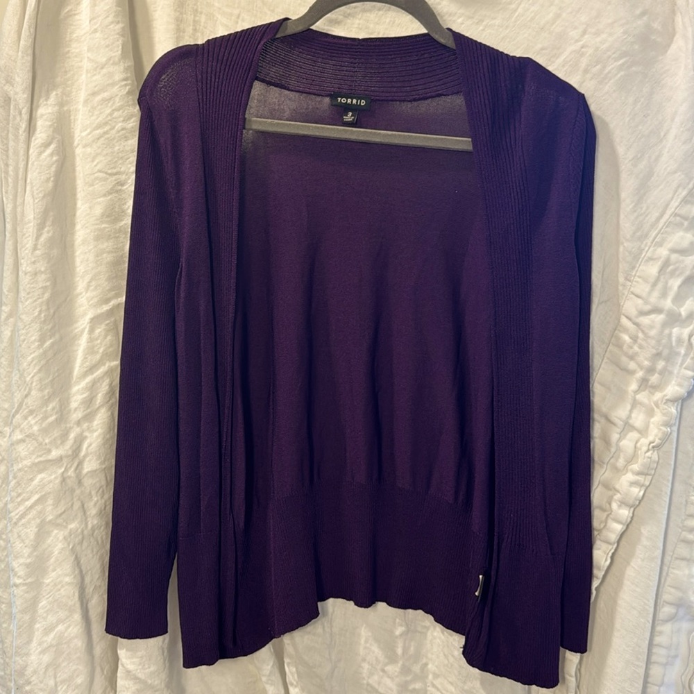 Torrid Vibrant Plum Cardigan